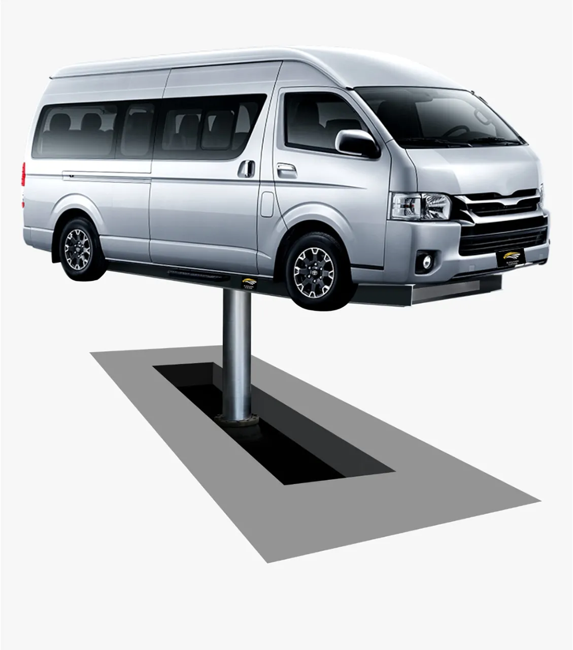 Hydraulic Washing lift (Hoist) - 8T with standard Chassis lifting ramp